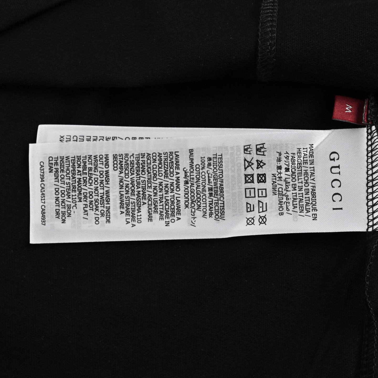 Gucci 25ss 3D laser embroidered short sleeve