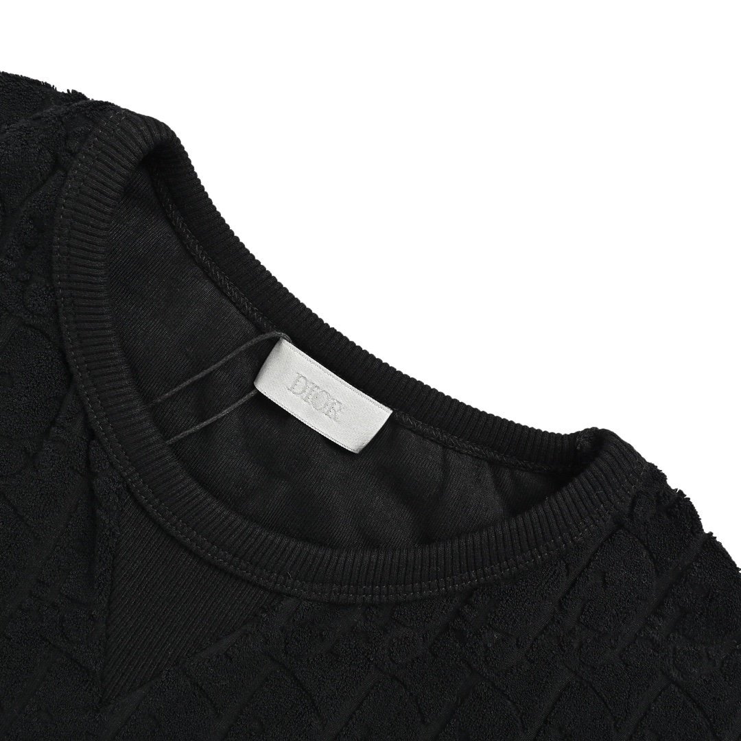 Dior full print jacquard towel short sleeves