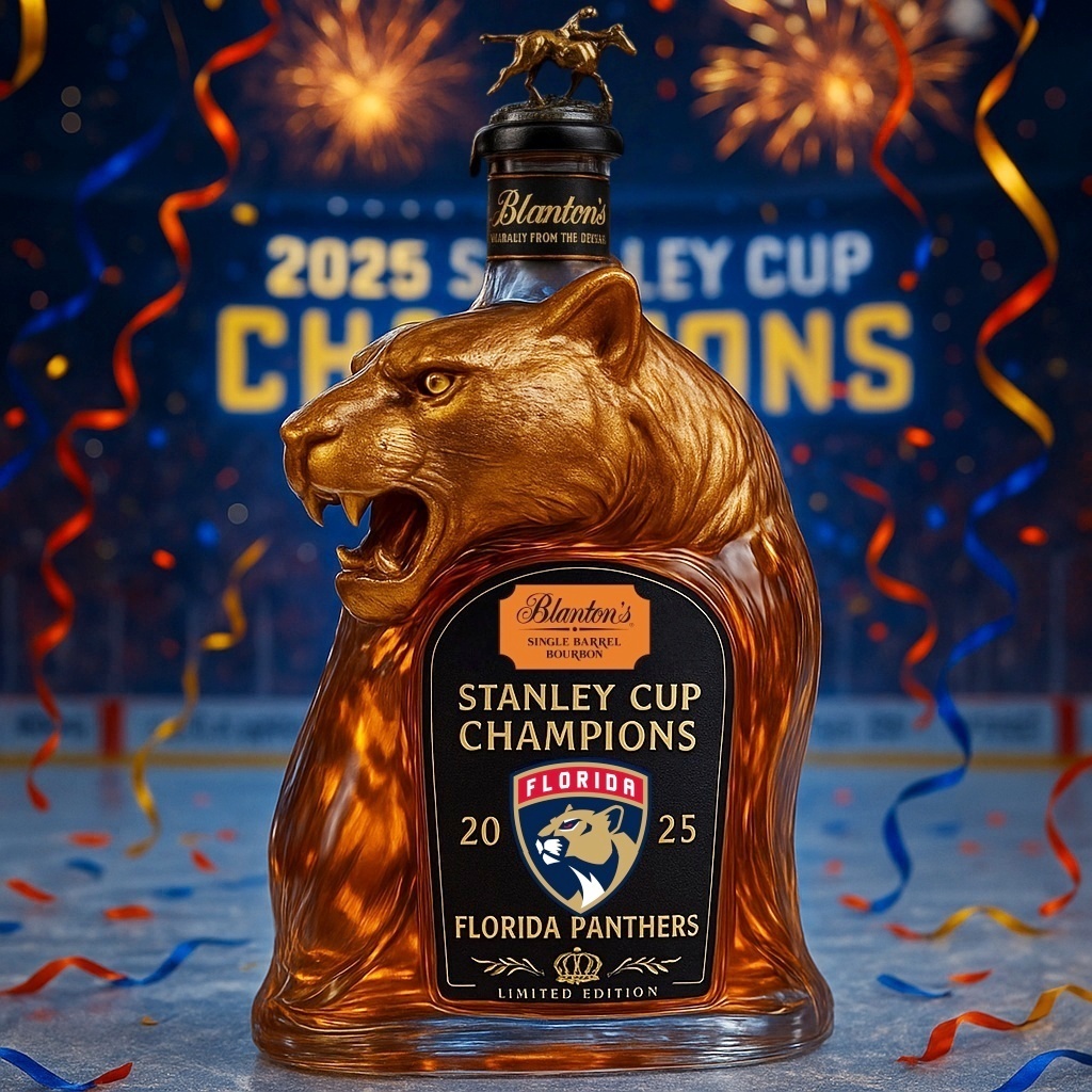🎉Florida Panthers 2025 Championship Whiskey Bottle!