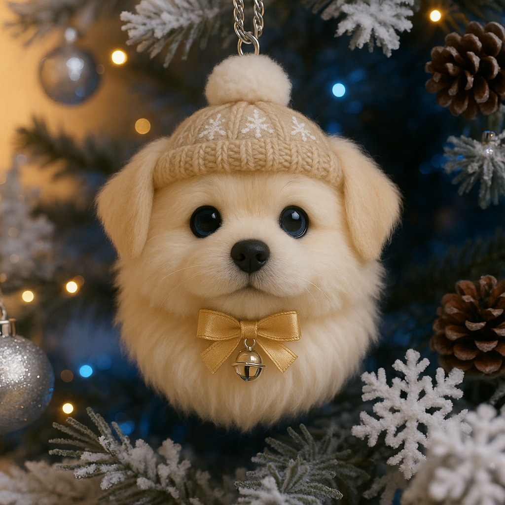 Holiday Pom-Pom Pet Ornaments