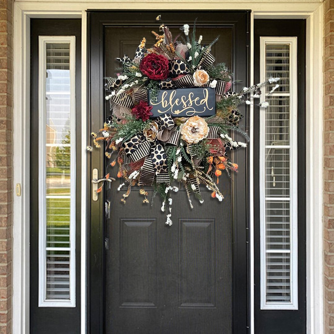 Autumn Sale🎃Fall Cheetah Wreath-Year Round Wreath (48% Discount)