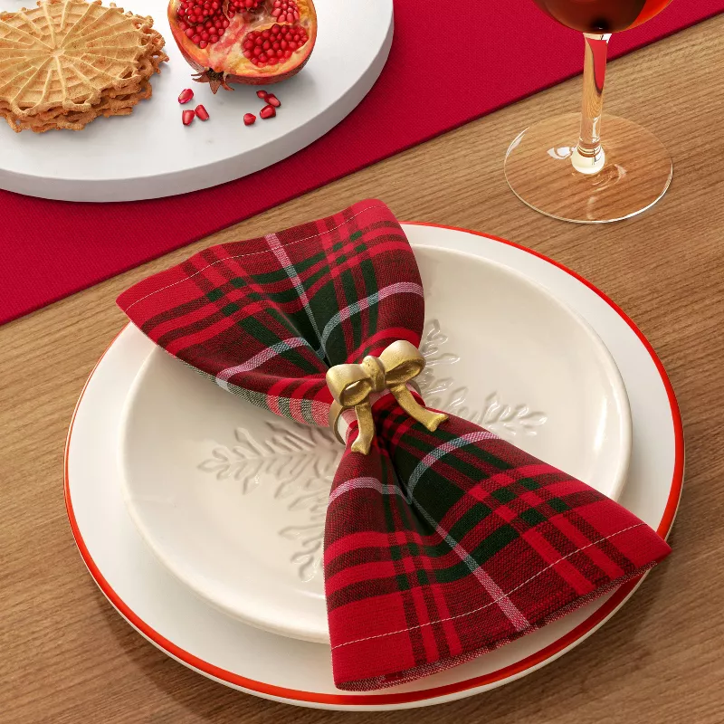 On Sale🔥Set of 6 pcs Aluminum Bow Napkin Ring