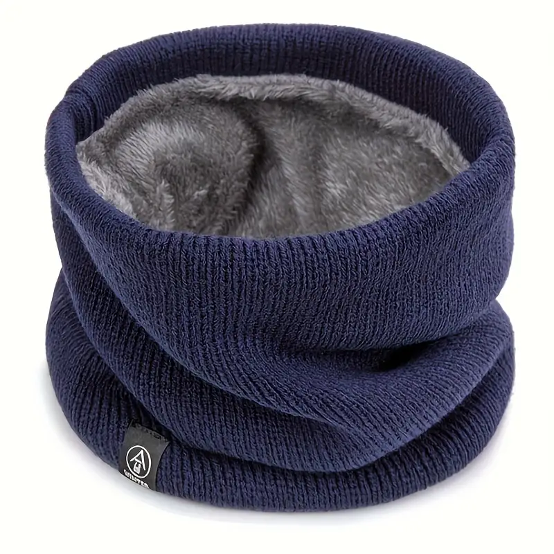Fleece-Lined Winter Scarf - Soft, Warm & Windproof Neck Gaiter for Men and Women