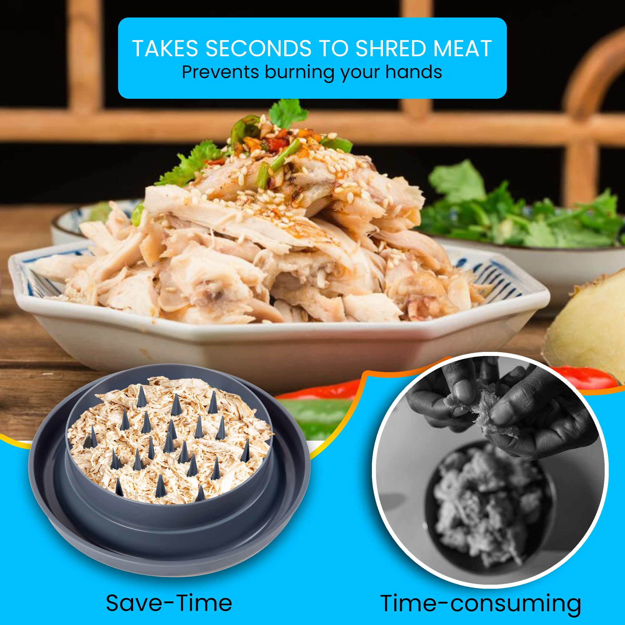 🔥Last Day 50% OFF🔥Chicken Shredder-Professional Chicken Breast Shredder Tool Twist