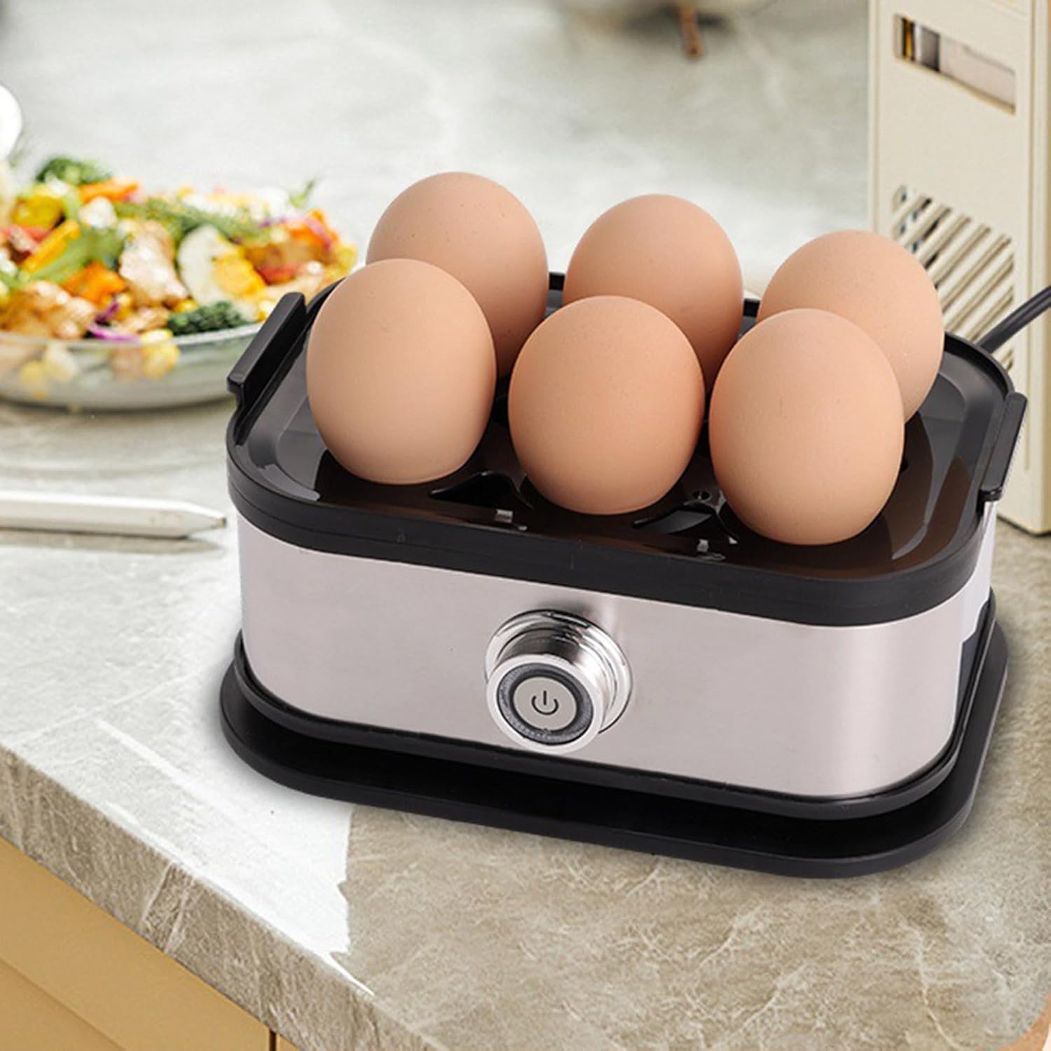 Effortless Egg Cooking with the Ultimate Stainless Steel Egg Cooker 🍳✨