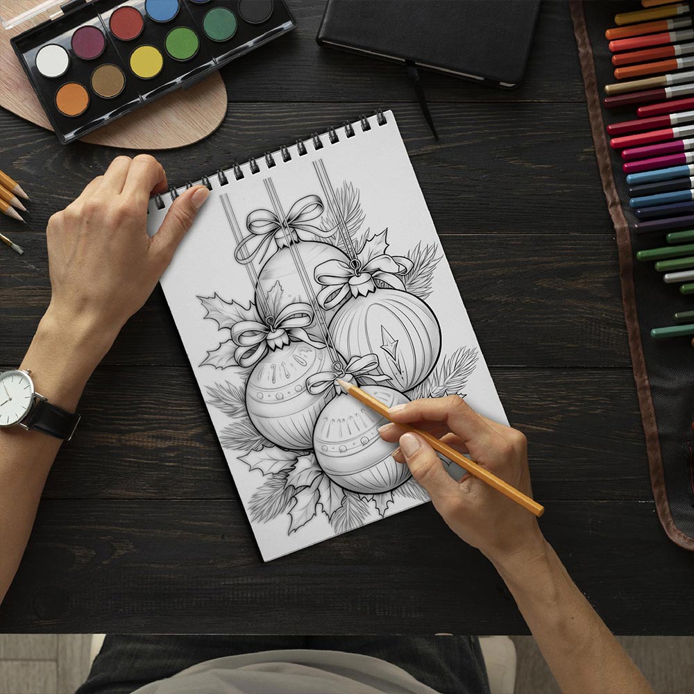 🎄CHRISTMAS ON SALE🔥Christmas Spiral Coloring Book