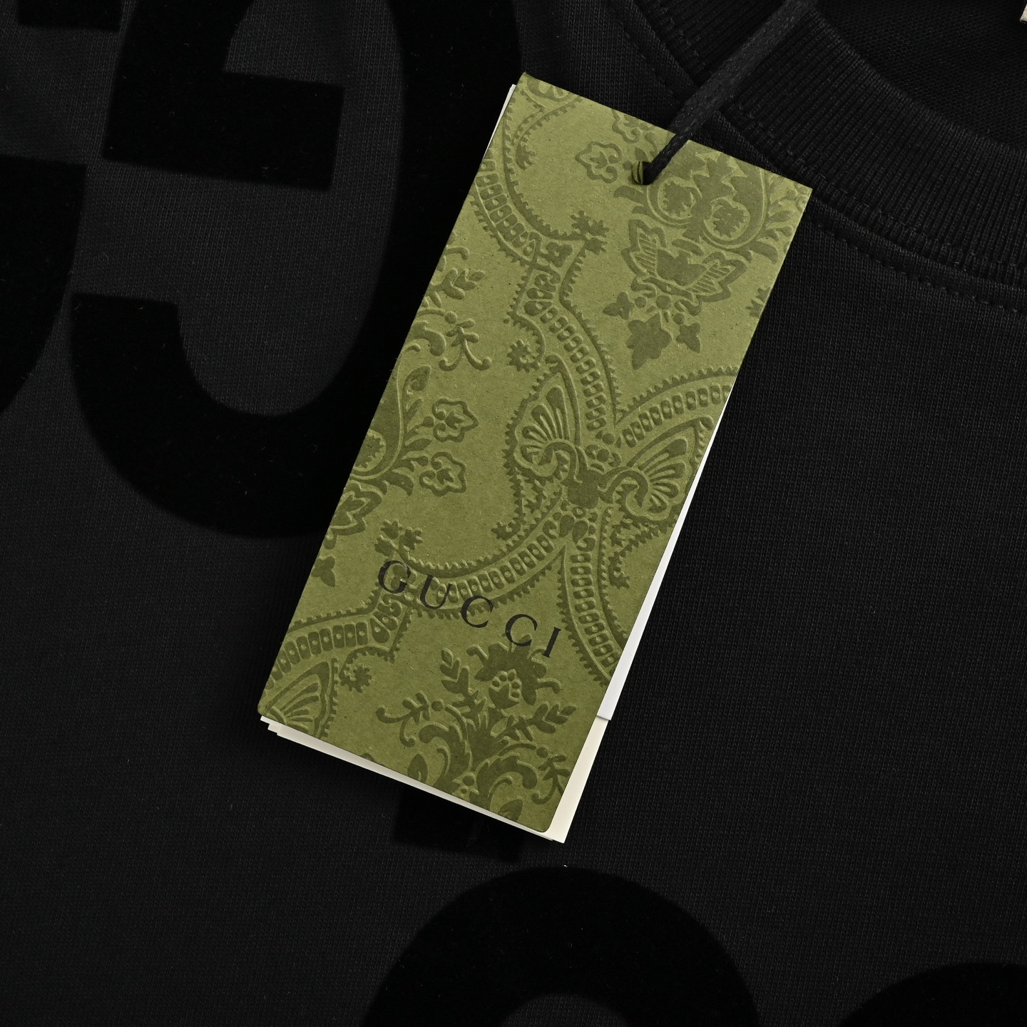 Gucci 25ss Double G flocked short sleeve