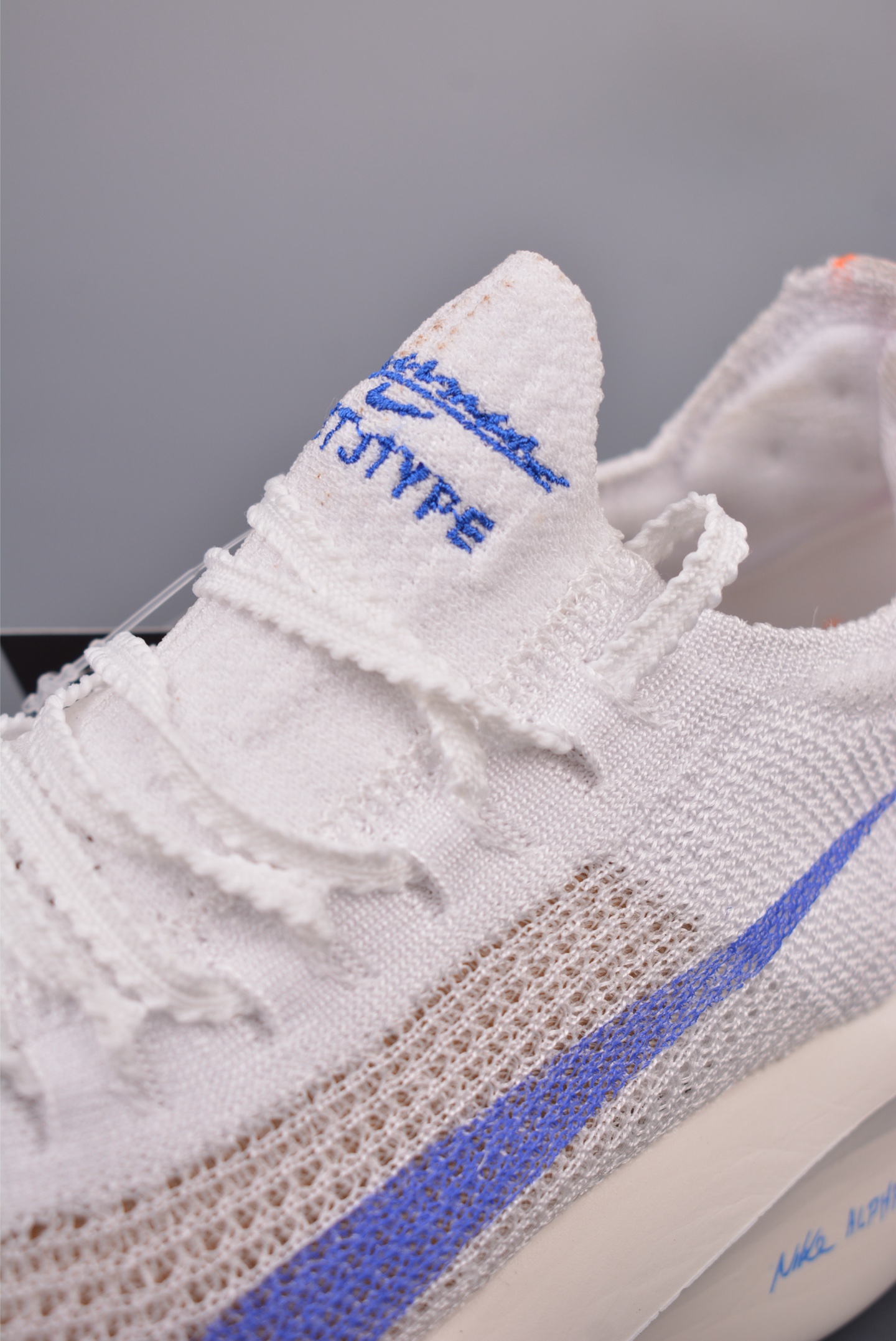 Nike Air Zoom Alphafly Next% 3 Proto Knit White Blue Orange HF7356-900