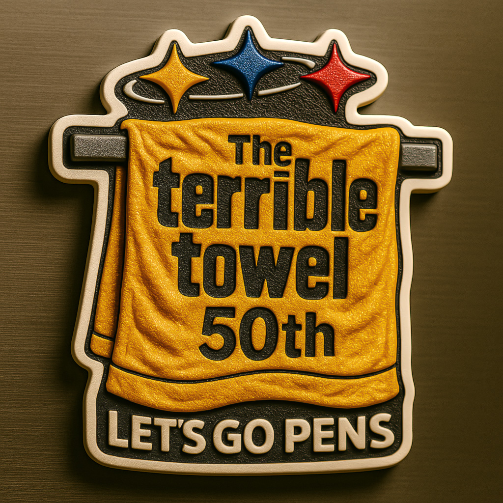 The Terrible Towel 50th Anniversary magnet