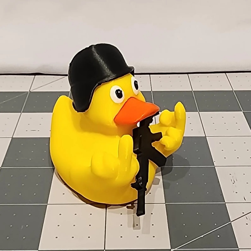 Flip Off Middle Finger Duck - Tactical Version