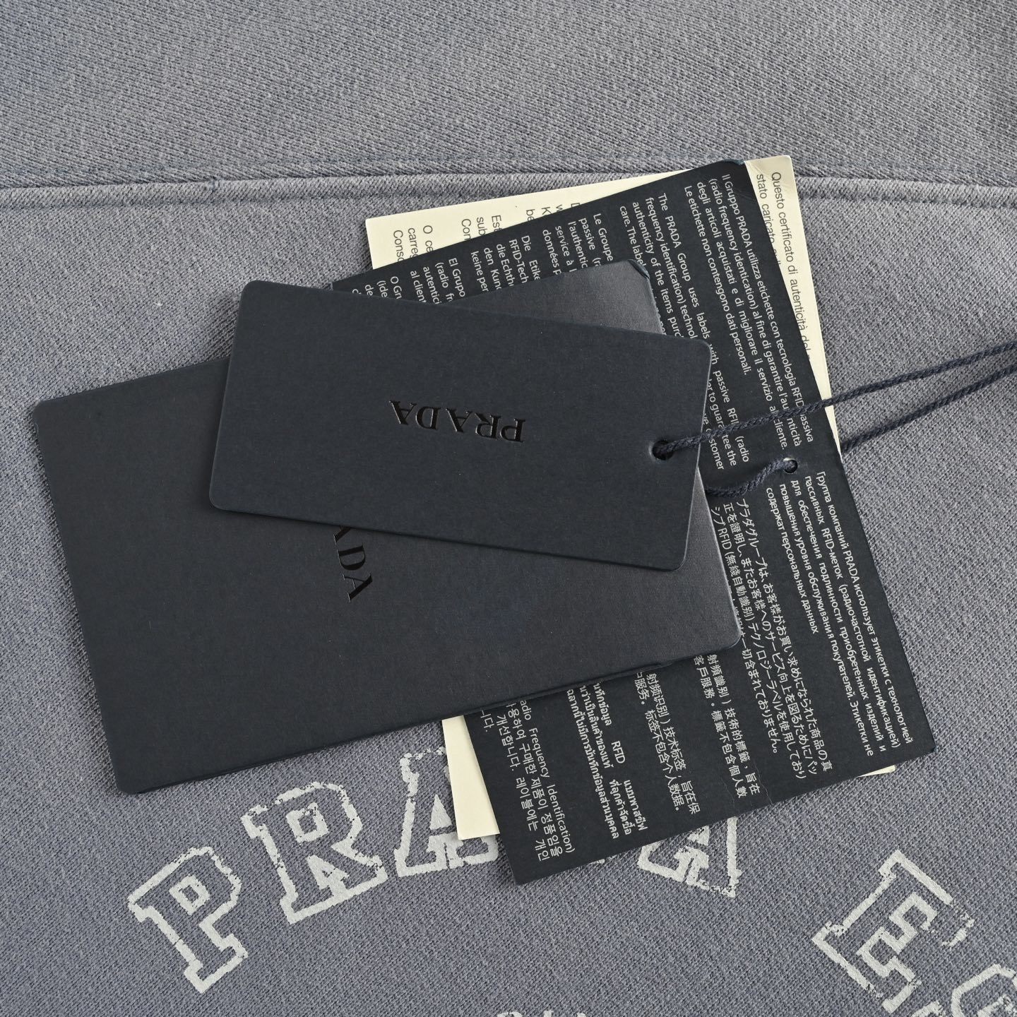 Prada 25Fw gradient tie-dye crewneck sweatshirt