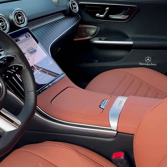 Leather Center Console Hard Cover