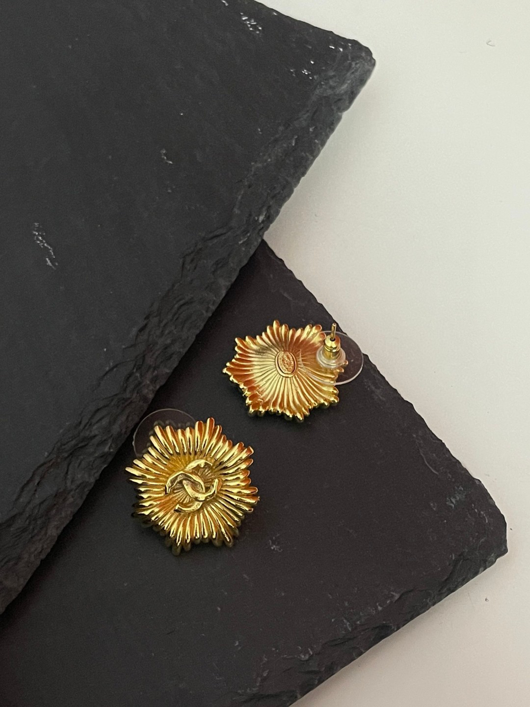 Chanel Double C Vintage Earrings