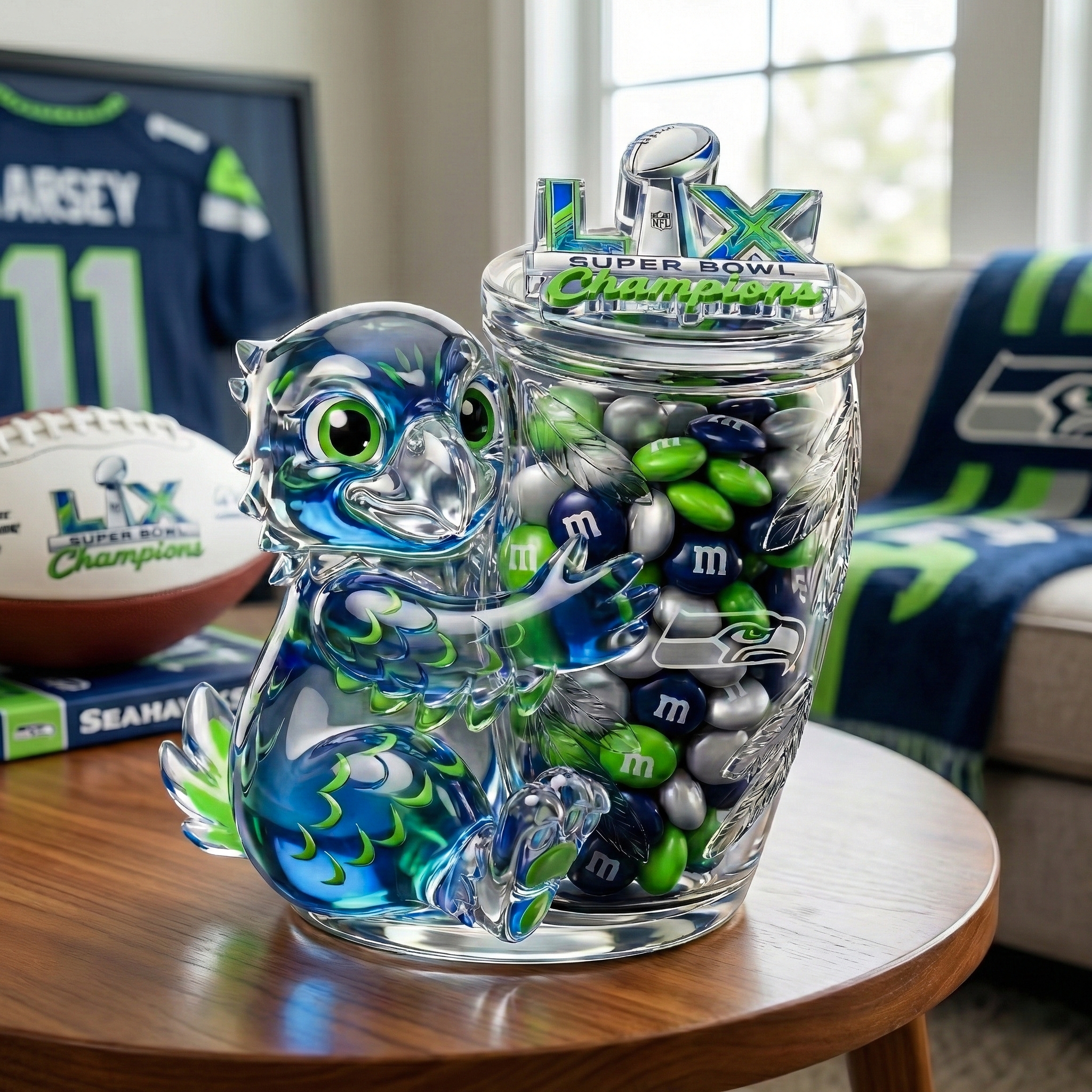 Seattle Seahawks – Super Bowl LX Champions Commemorative Candy Jar