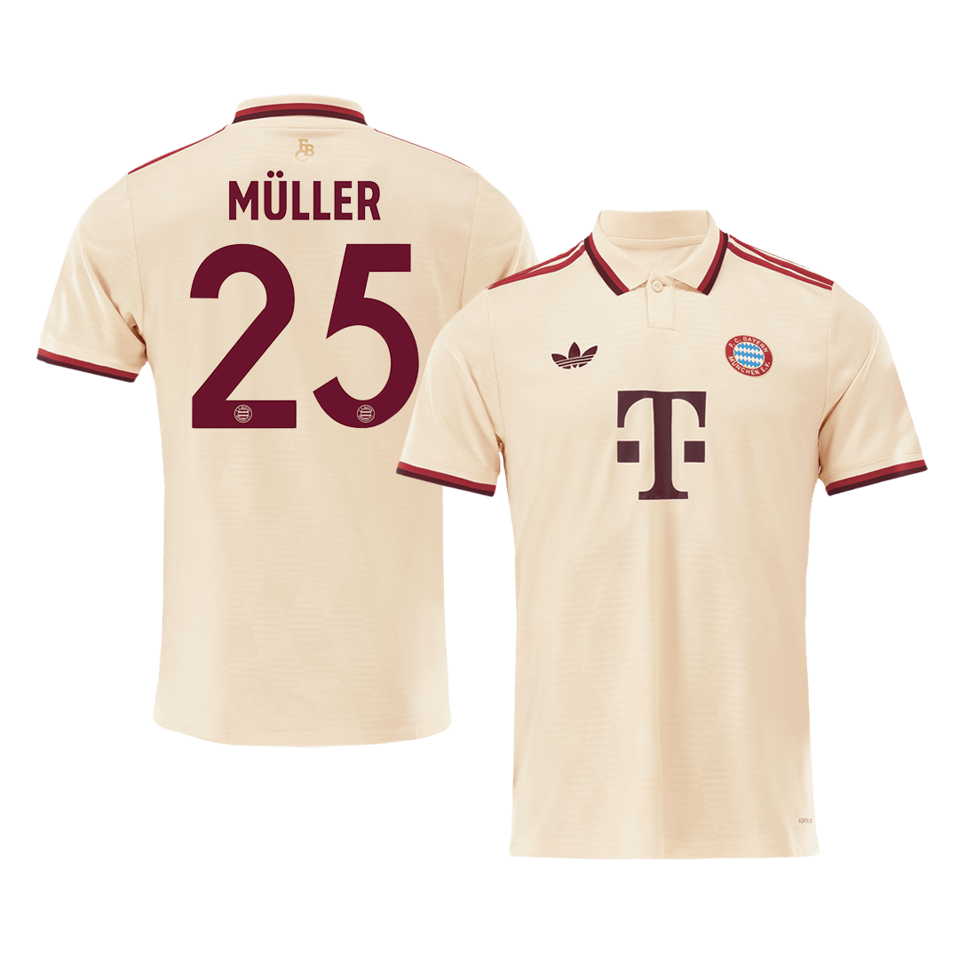 MULLER #25 Bayern Munich Third Away Custom Football Shirt 2024/25 -UCL