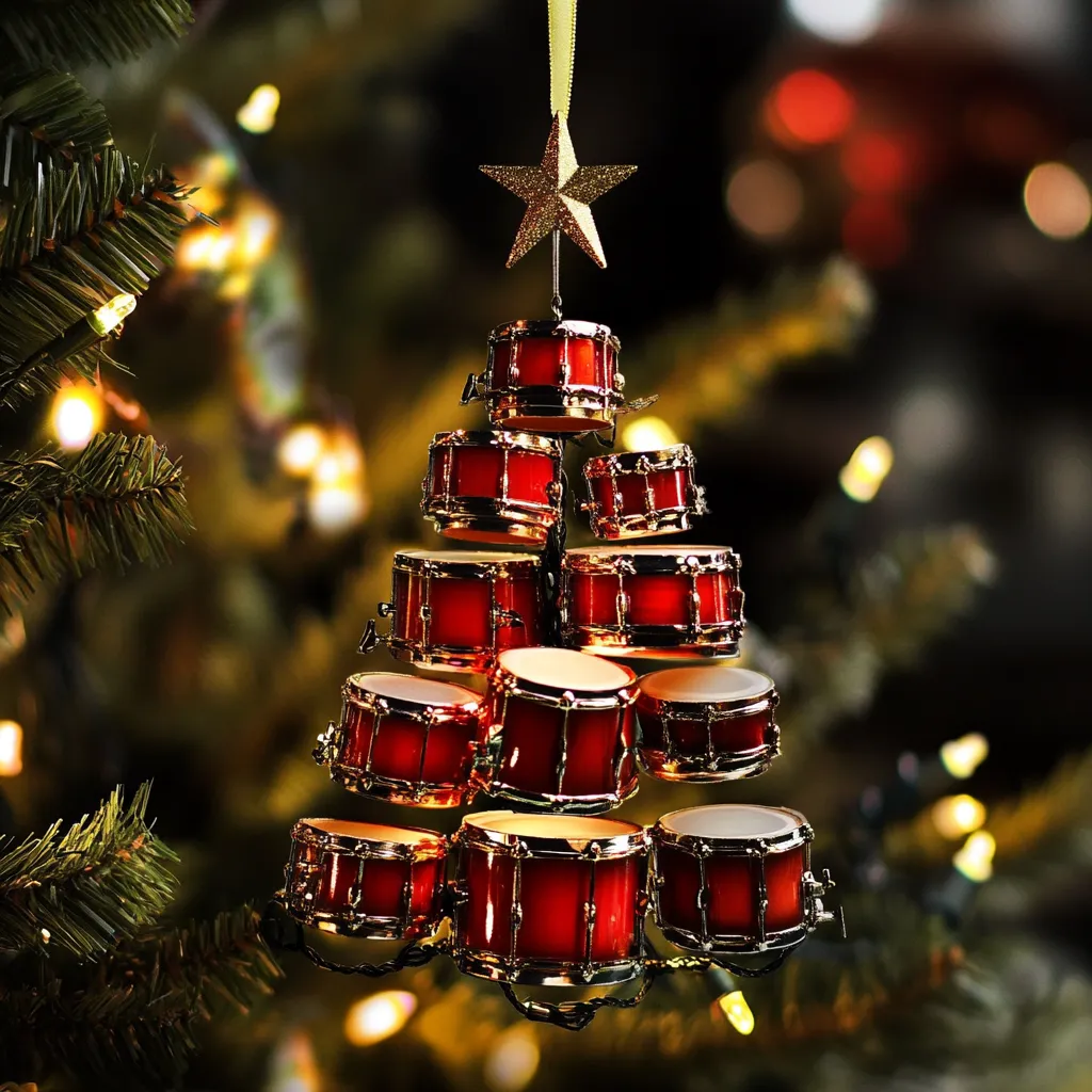Fun Musical Instruments Christmas Tree Ornament