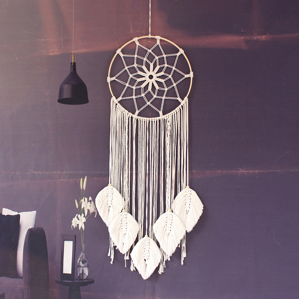 Cotton rope woven wall hanging
