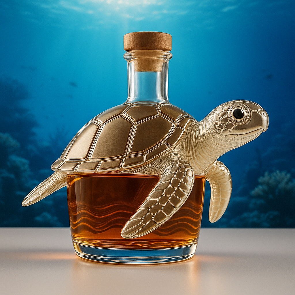 Sea Turtle Whiskey Bottle