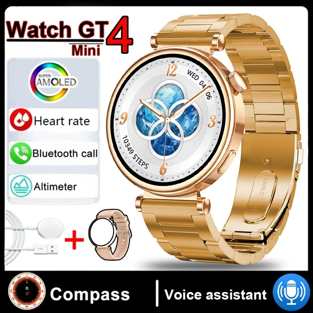 New Women's AMOLED Smartwatch HD Bluetooth Talk 1.3inch Full Screen Touch IP68 Waterproof Women's Smartwatch for Huawei Xiaomi