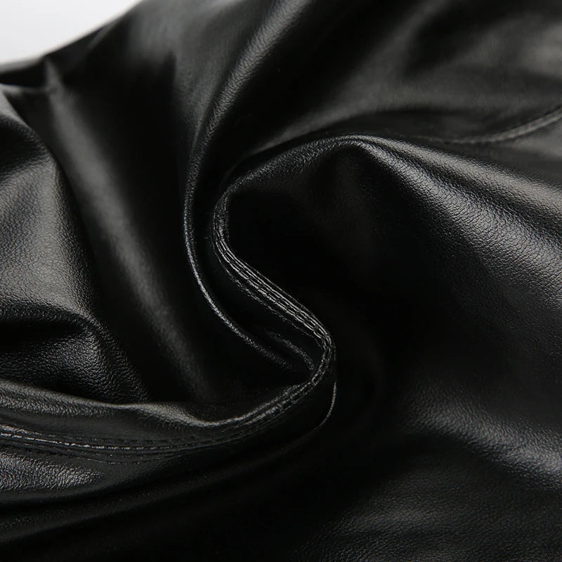 Leather and Lace Flare Pants