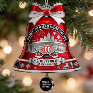 100th Anniversary Joe Louis Arena Bell Ornament