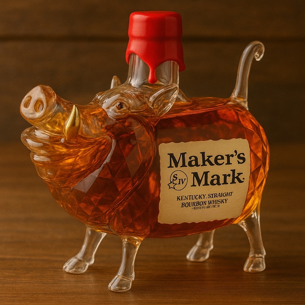 Pumbaa Bourbon Beasts Whisky Bottle
