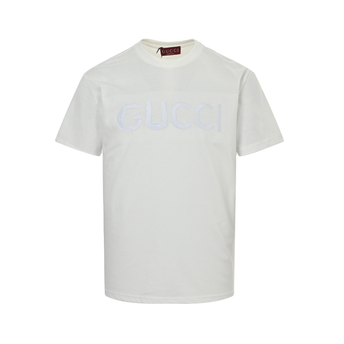 Gucci 25ss dark pattern embroidered letter short sleeve