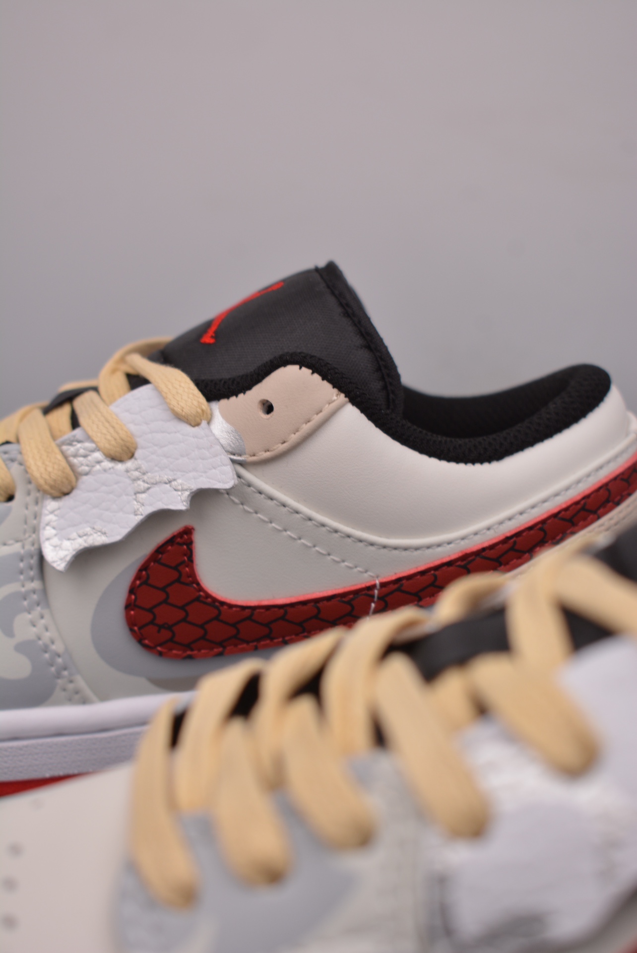 Nike Air Jordan 1 Low Year of the Dragon Off-White Red Graffiti 553558-066
