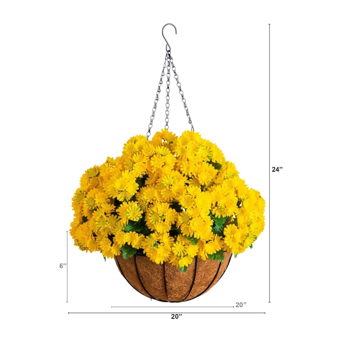 💥Last Day 49% OFF💥UV Resistant Artificial Chrysanthemum Hanging Basket