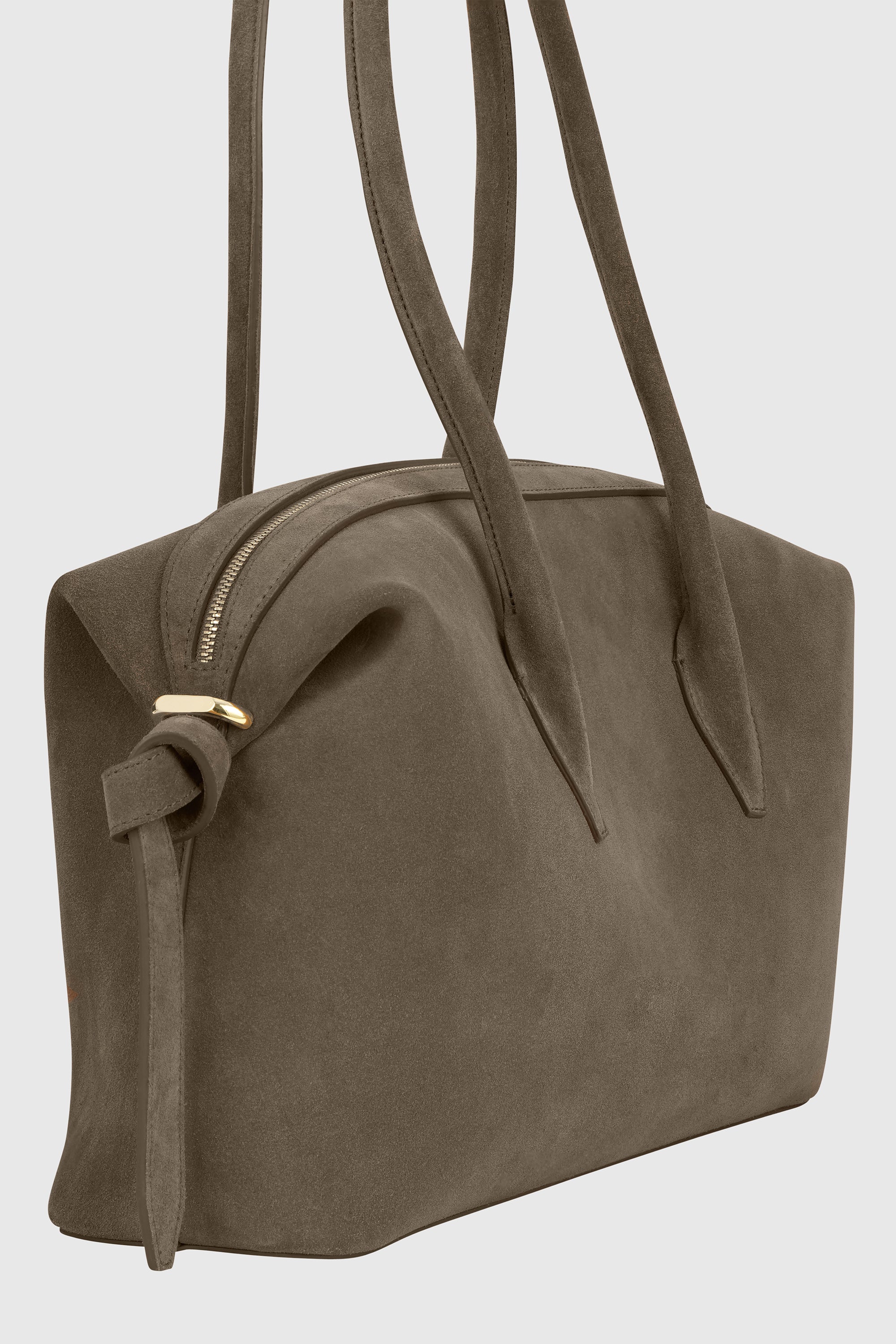 BRIOCHE DUFFLE - TAUPE SUEDE