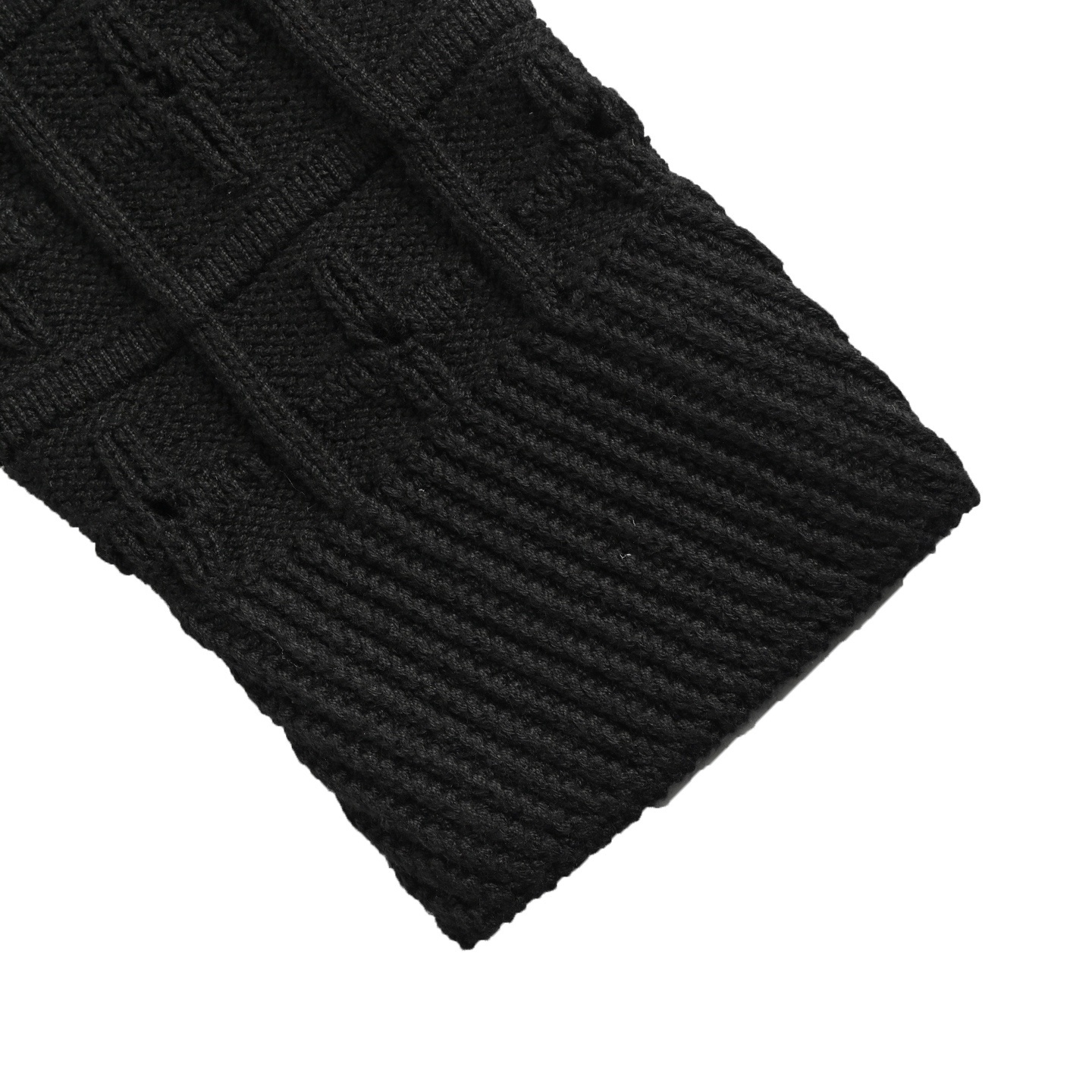 Louis Vuitton 25Fw openwork double-breasted knitted cardigan