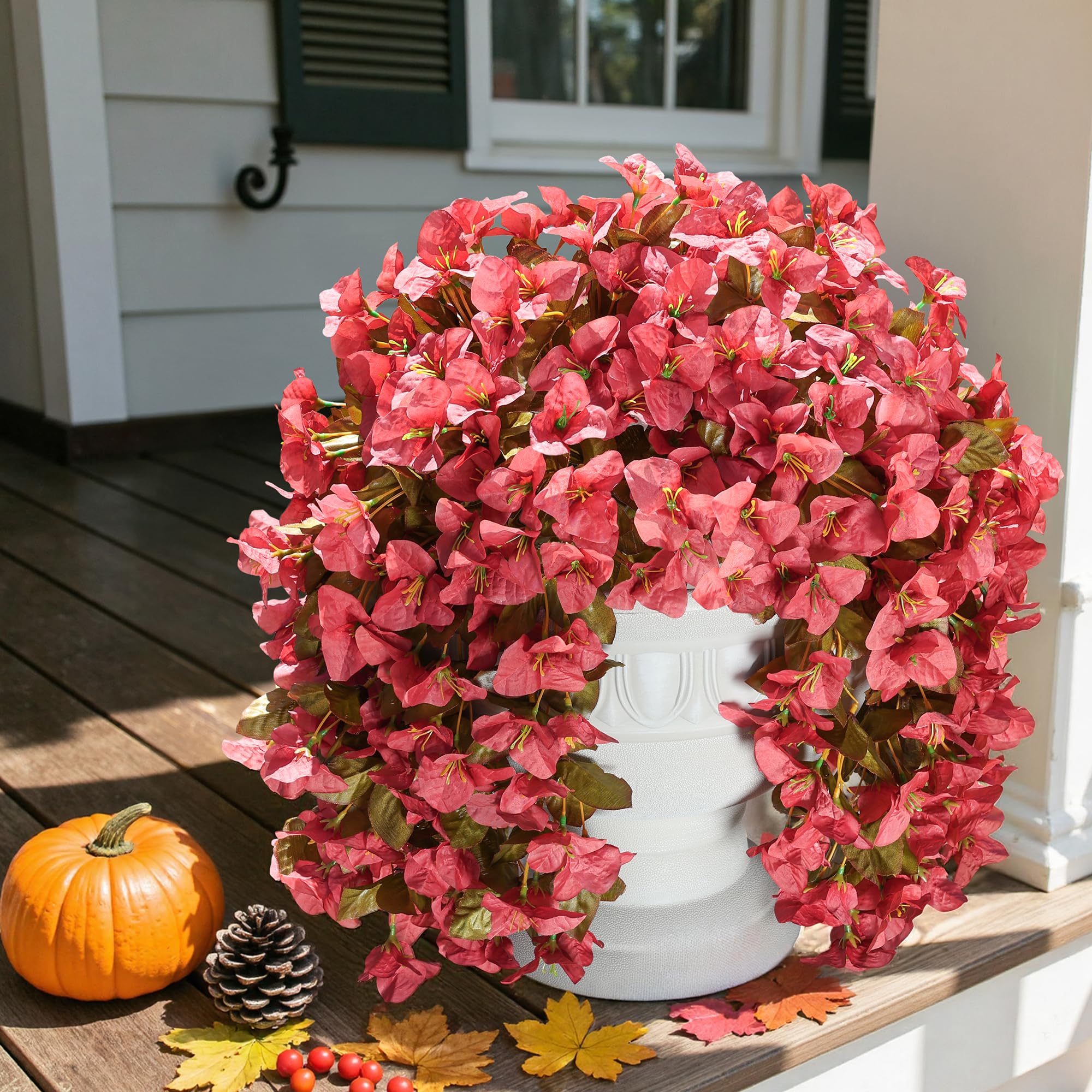 🔥ON SALE - 45% OFF🔥Realistic Faux Silk Bougainvillea Flowers, - UV resistant, Waterproof, Windproof