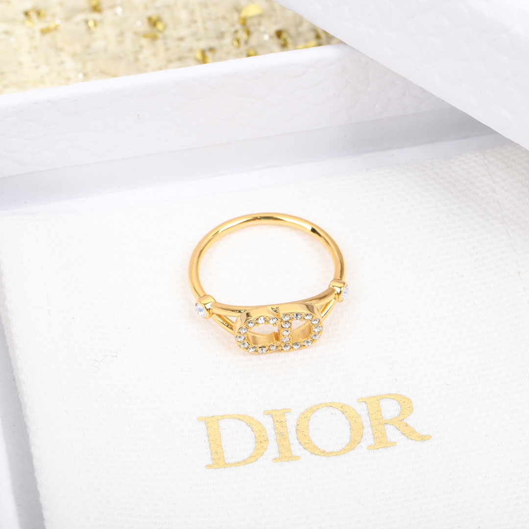 Dior Alphabet Full Diamond Ring