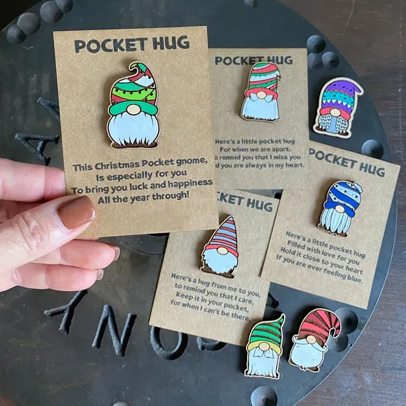 Christmas Gnome Pocket Hugs (4 PCS)