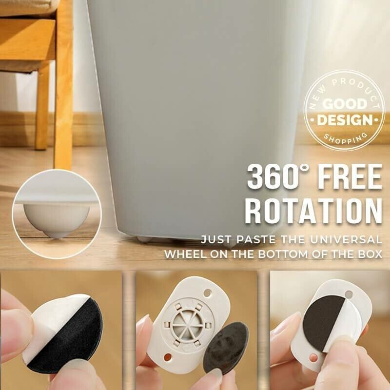 🔥Last Day 50% OFF🔥Paste Type Universal Pulley🔥BUY 3 SET GET 2 SET FREE(20 PCS)