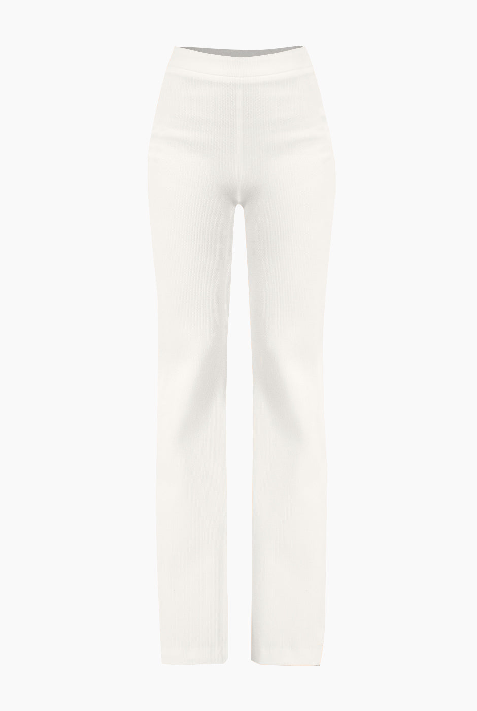 Pantalon campana color blanco