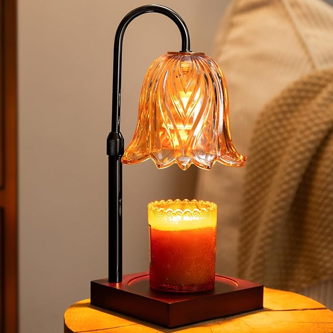 🔥Buy More Save More🔥Dimmable & Adjustable Height Flower Candle Warmer Lamp With Timer-Buy 2 Free Shipping