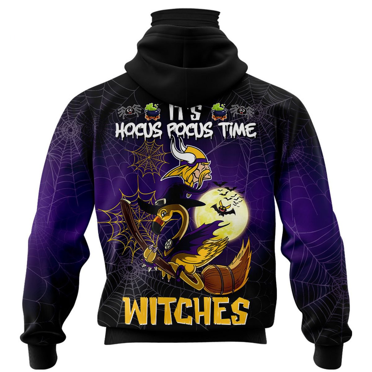 MINNESOTA VIKINGS 3D HOODIE HALLOWEEN002