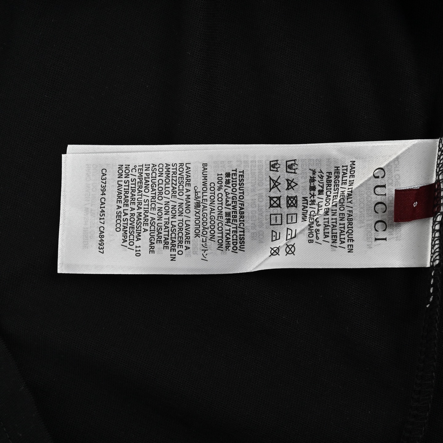 Gucci 25ss gradient lettering logo print short sleeves