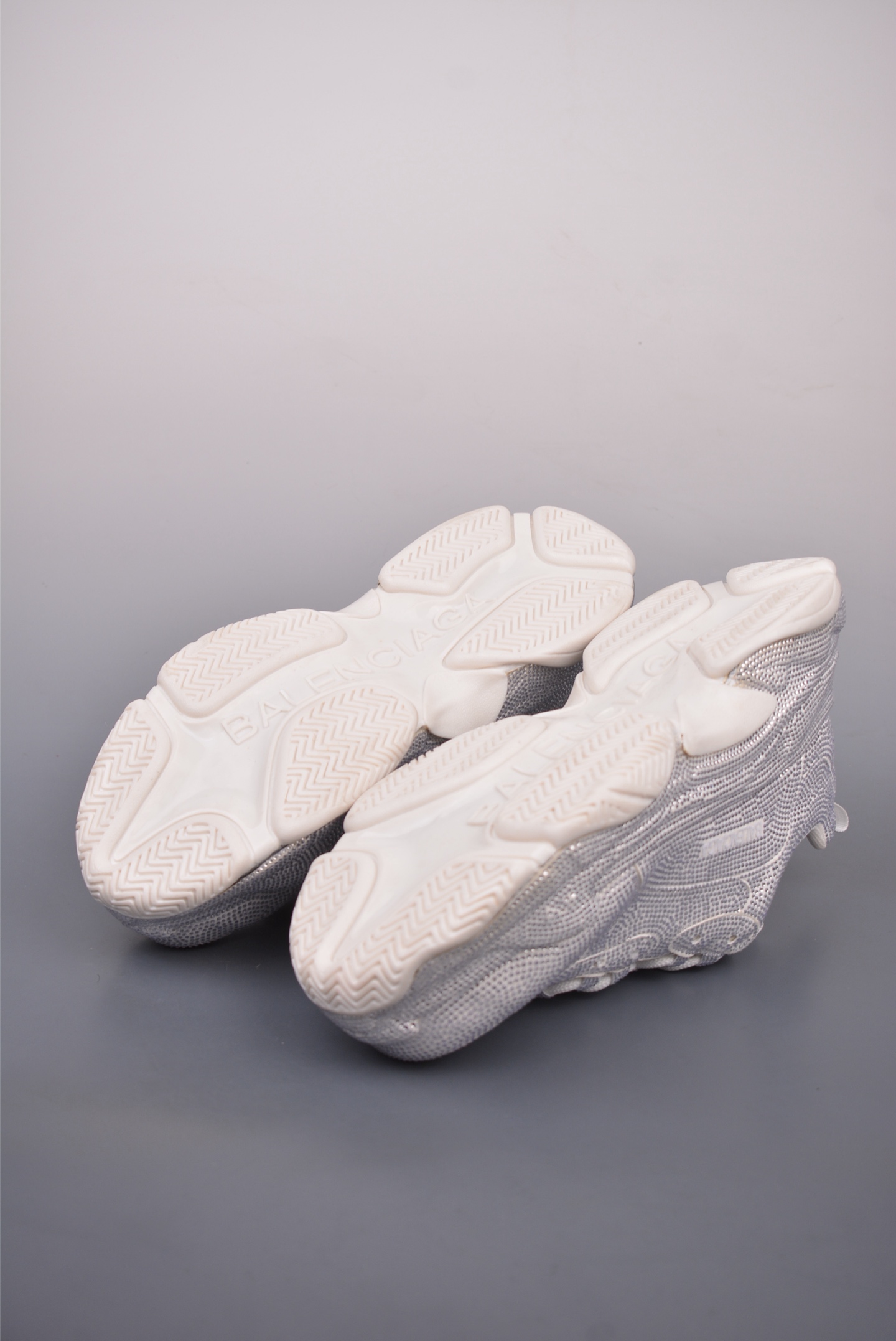 Balenciaga Triple S Trainers Sneaker White Diamonds