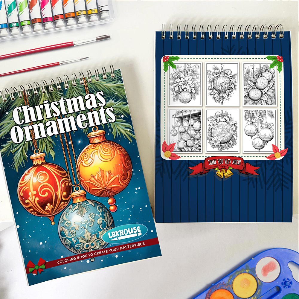 🎄CHRISTMAS ON SALE🔥Christmas Spiral Coloring Book