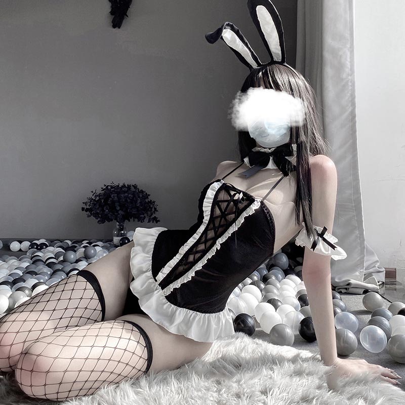 Bunny Girl Ruffle Stockings Lingerie