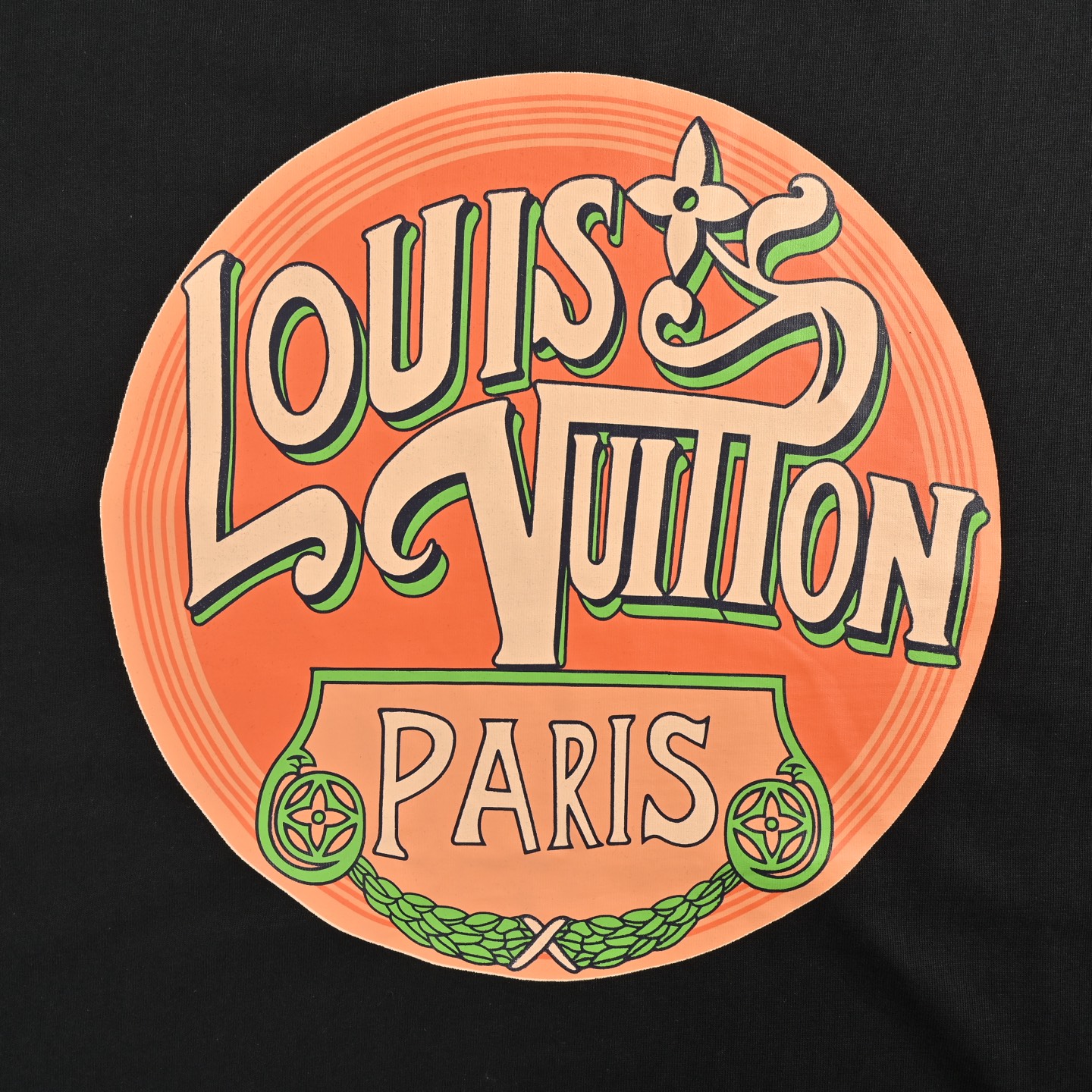 Louis Vuitton 25ss chain lettering logo short sleeve