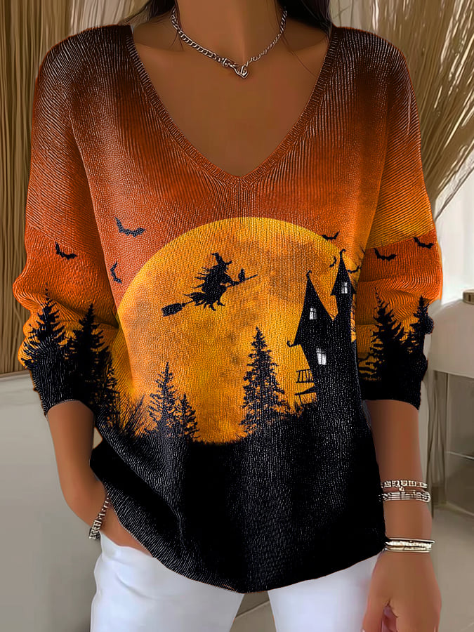 🔥Buy 3 Get 10% Off🔥Women's Casual Pumpkin Long Sleeve T-Shirt