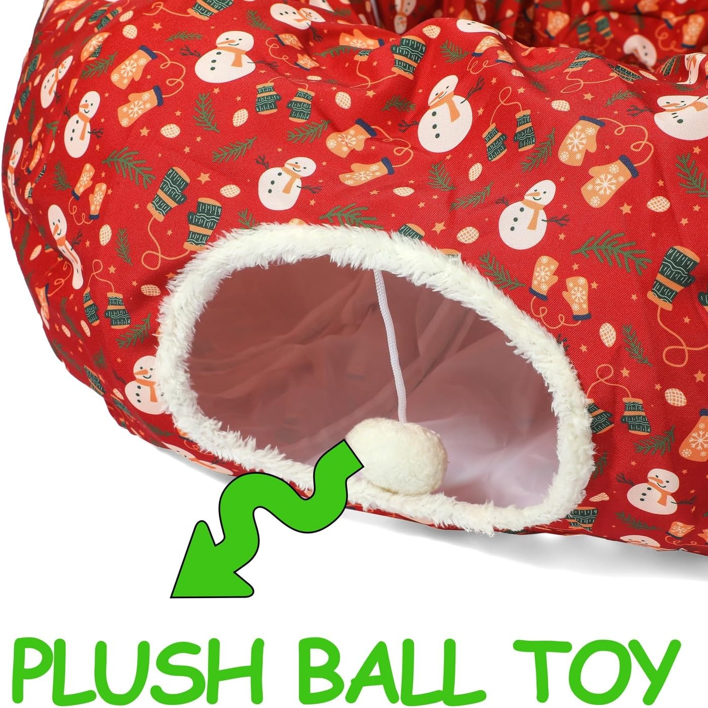 🎄Christmas Sale 60% OFF🎄Cat Tunnel Bed Under Christmas Tree