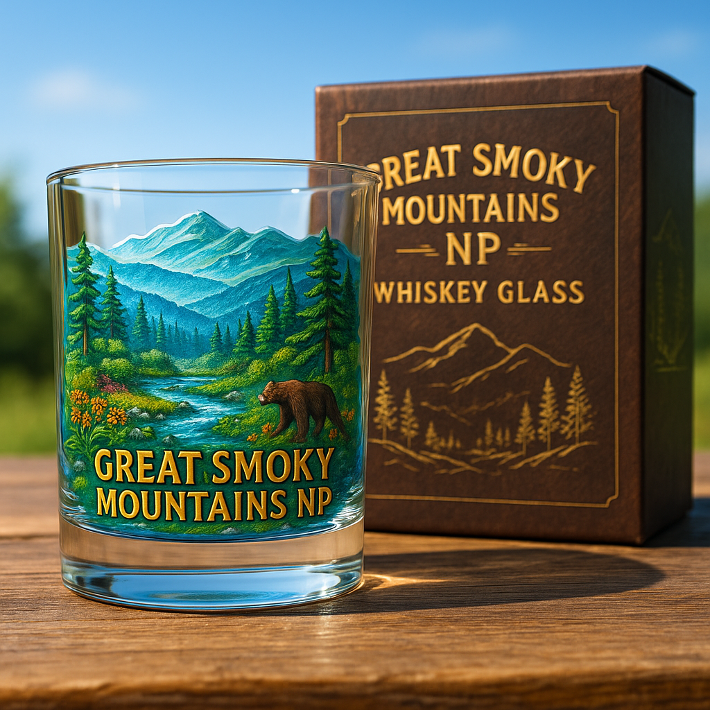 Great Smoky Mountains National Park Whiskey Glass