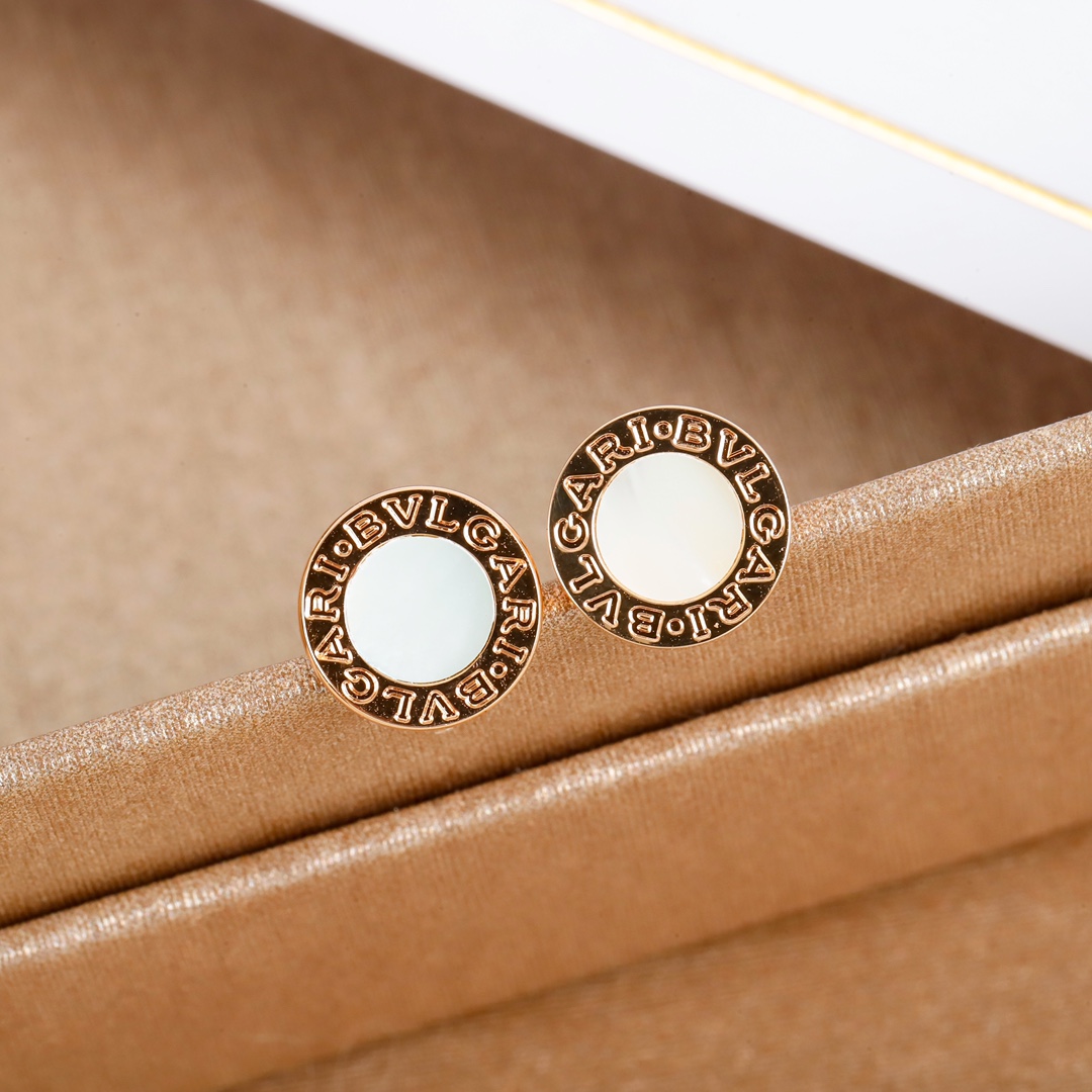 Bulgari round earrings