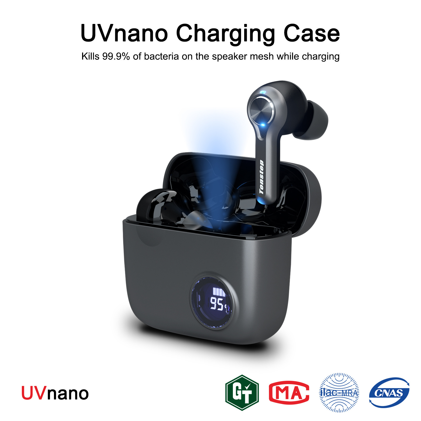 TONSTEP Wireless Noise-cancelling Hi-Fi Stereo Sound Earbuds 5.3