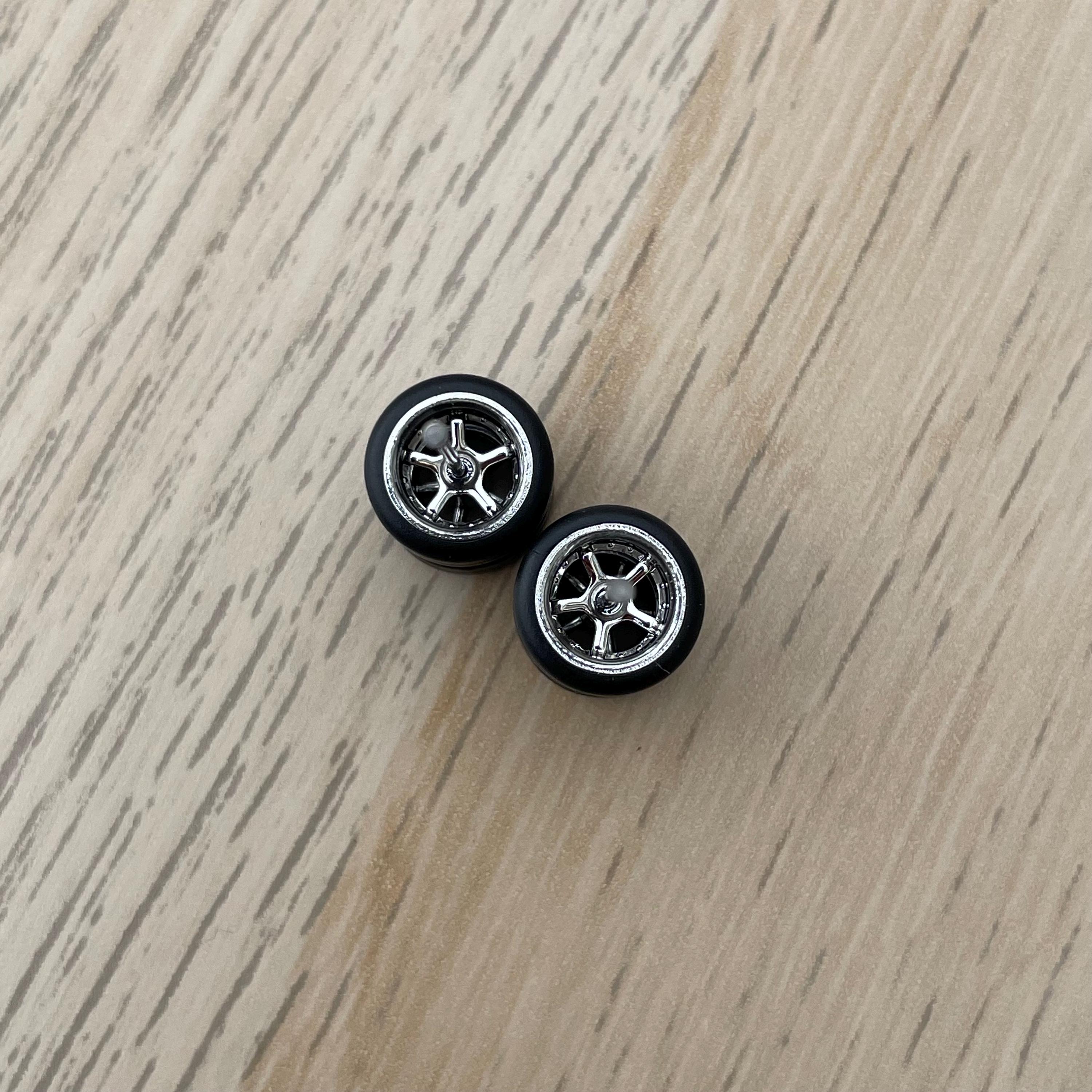Hotwheels Rims Custom Wheels 1/64 Rubber tires