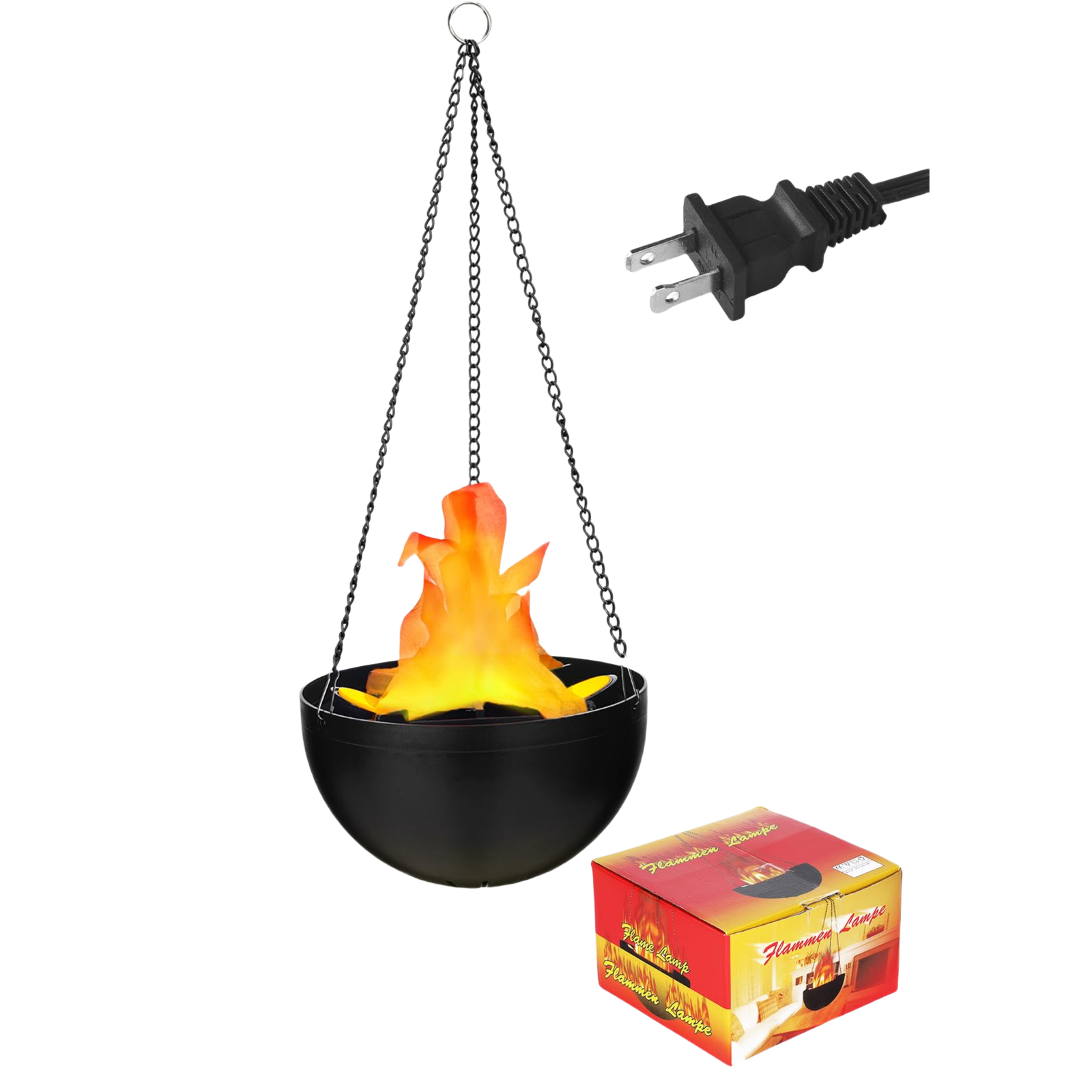 💥ON SALE💥- 🔥3D Fake Fire Light - Artificial Hanging LED Flame Light ,Realistic Campfire✨